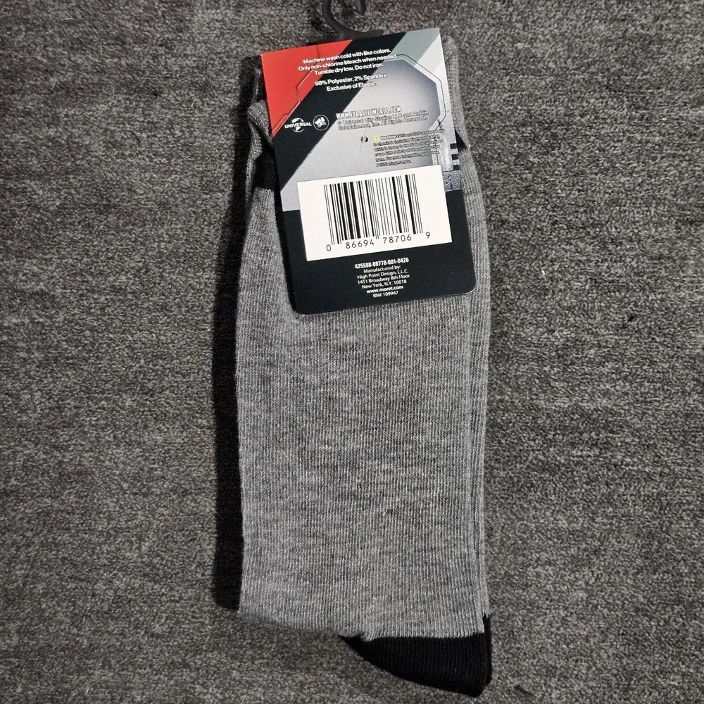Jurassic World Rebirth Adult Size 6.5-12 Dinosaur Graphic Novelty Crew Socks
